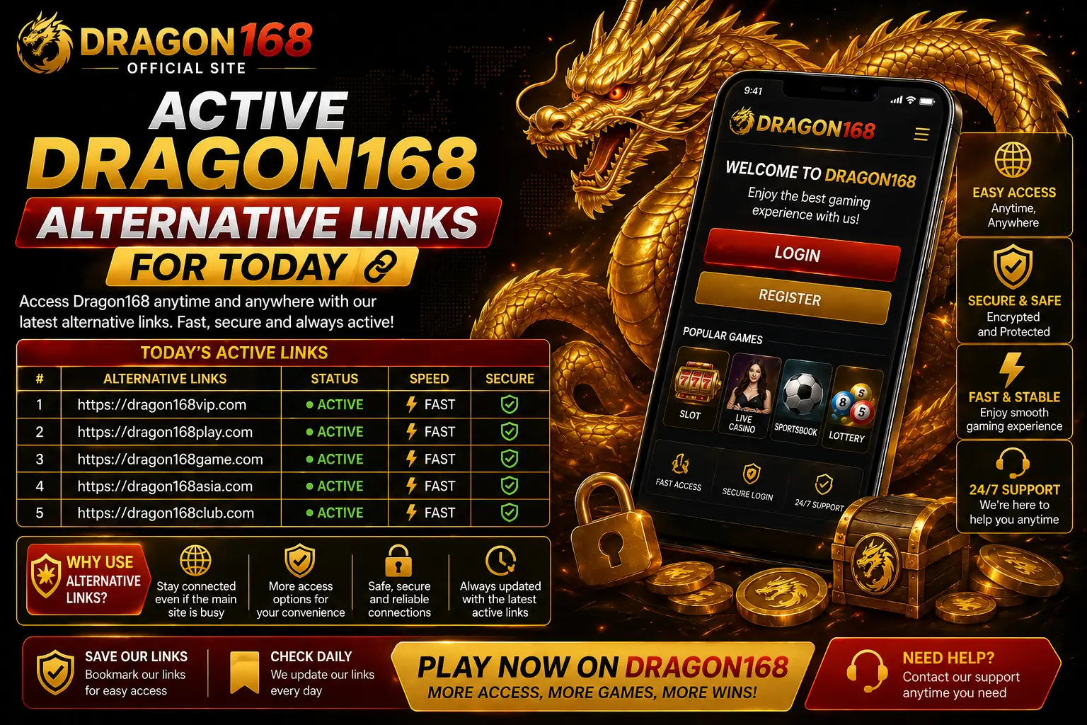 Active Dragon168 alternative links for secure access